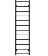 Полотенцесушитель водяной Deffi Forest П12 300х1200 боковое левое подключение черный A.FR.120.30.12.B.B