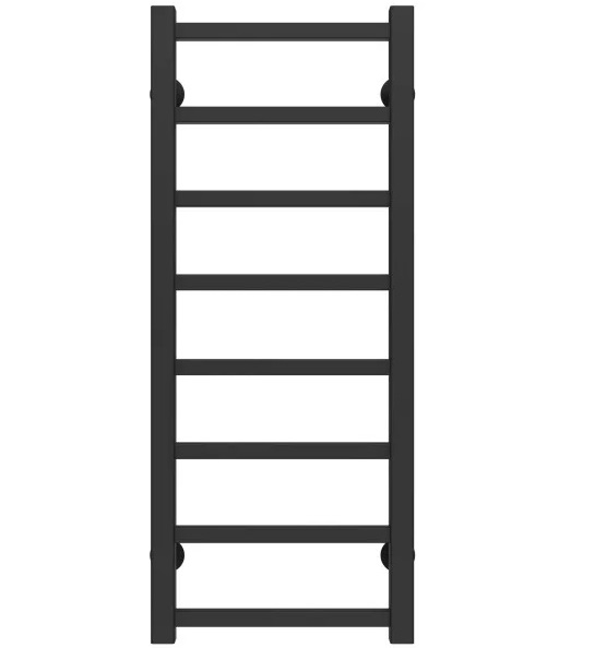 Полотенцесушитель водяной Deffi Forest П8 400х800 боковое левое подключение черный A.FR.80.40.8.B.B