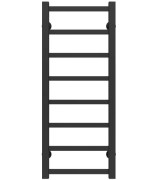 Полотенцесушитель водяной Deffi Forest П10 400х1000 боковое левое подключение черный A.FR.100.40.10.B.B