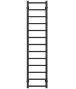 Полотенцесушитель водяной Deffi Forest П13 300х1400 боковое левое подключение черный A.FR.140.30.13.B.B