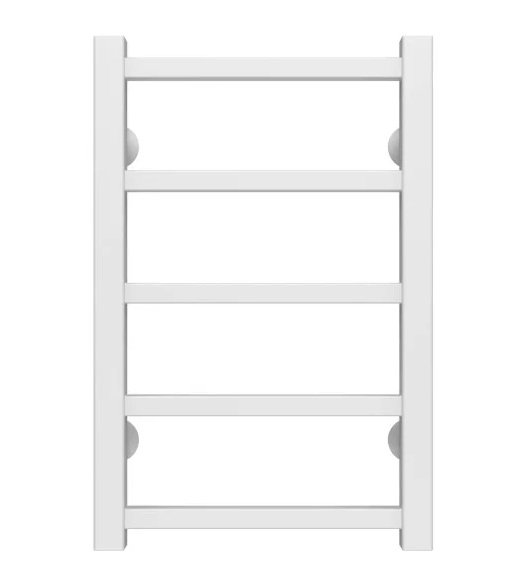 Полотенцесушитель водяной Deffi Forest П5 400х500 боковое правое подключение белый A.FR.50.40.5.W.C