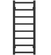 Полотенцесушитель водяной Deffi Forest П8 400х800 нижнее подключение черный A.FR.80.40.8.B.A