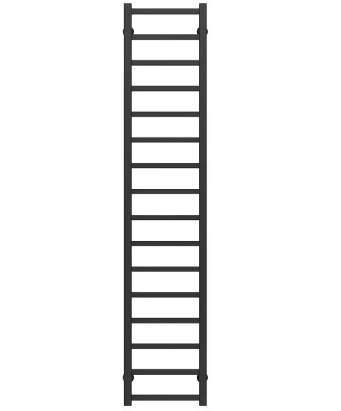 Полотенцесушитель водяной Deffi Forest П16 300х1600 нижнее подключение черный A.FR.160.30.16.B.A