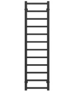 Полотенцесушитель водяной Deffi Forest П12 400х1200 боковое правое подключение черный A.FR.120.40.12.B.C