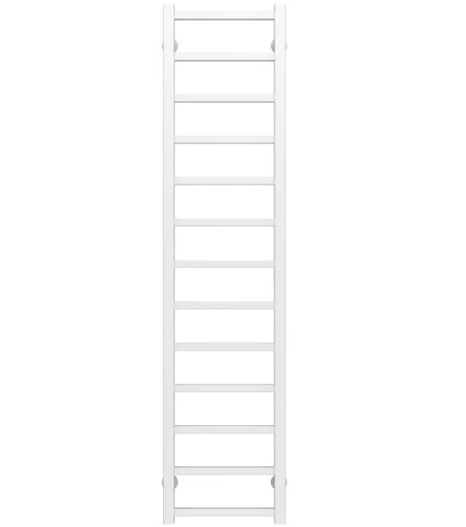 Полотенцесушитель водяной Deffi Forest П13 400х1400 боковое левое подключение белый A.FR.140.40.13.W.B