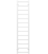 Полотенцесушитель водяной Deffi Forest П13 400х1400 боковое левое подключение белый A.FR.140.40.13.W.B