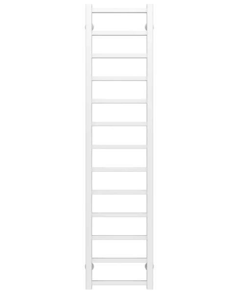 Полотенцесушитель водяной Deffi Forest П13 400х1400 боковое правое подключение белый A.FR.140.40.13.W.C