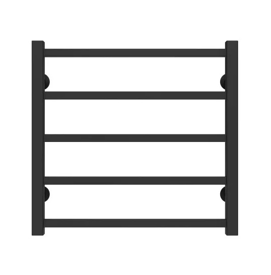 Полотенцесушитель водяной Deffi Forest П5 500х500 боковое правое подключение черный A.FR.50.50.5.B.C