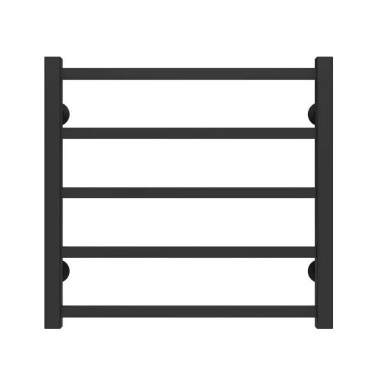 Сушка для рушників водяна Deffi Forest П5 500х500 бічне праве підключення чорний A.FR.50.50.5.B.C