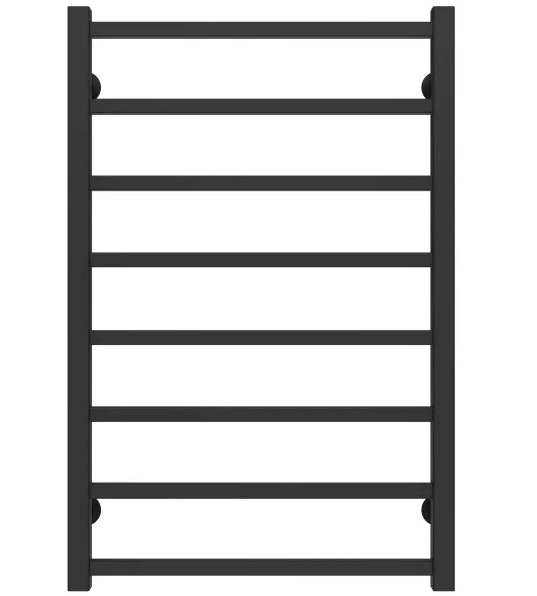 Полотенцесушитель водяной Deffi Forest П8 500х800 нижнее подключение черный A.FR.80.50.8.B.A