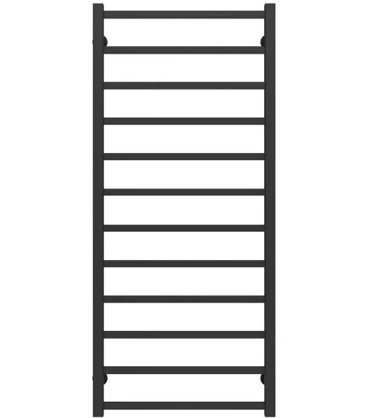 Полотенцесушитель водяной Deffi Forest П12 500х1200 нижнее подключение черный A.FR.120.50.12.B.A