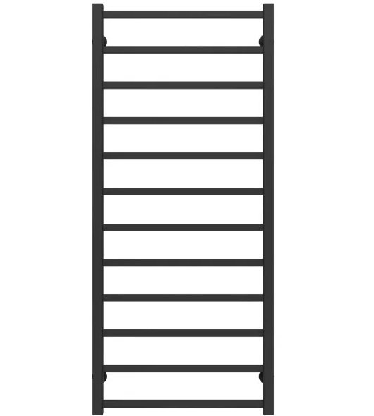 Полотенцесушитель водяной Deffi Forest П12 500х1200 боковое левое подключение черный A.FR.120.50.12.B.B