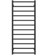 Полотенцесушитель водяной Deffi Forest П12 600х1200 боковое левое подключение черный A.FR.120.60.12.B.B