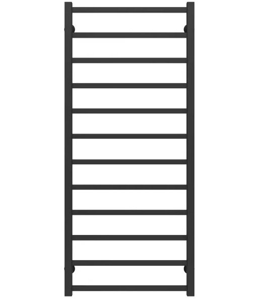 Сушка для рушників водяна Deffi Forest П12 600х1200 бічне праве підключення чорний A.FR.120.60.12.B.C