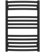 Полотенцесушитель водяной Deffi Dexter П12 500х800 боковое левое подключение черный A.DR.80.50.12.B.B