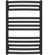 Полотенцесушитель водяной Deffi Dexter П12 500х800 нижнее подключение черный A.DR.80.50.12.B.A