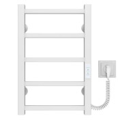 Электрический полотенцесушитель Deffi Forest П6 200х600 правое подключение WD04 белый A.FR.60.20.6.E.W.R.4