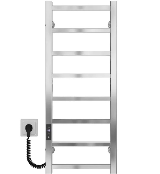 Электрический полотенцесушитель Deffi Forest П8 200х800 левое подключение JD04 хром A.FR.80.20.8.E.C.L.2