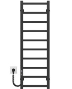 Электрический полотенцесушитель Deffi Forest П10 200х1000 левое подключение JD04 черный A.FR.100.20.10.E.B.L.2