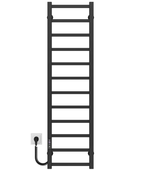 Электрический полотенцесушитель Deffi Forest П12 200х1200 левое подключение JD04 черный A.FR.120.20.12.E.B.L.2