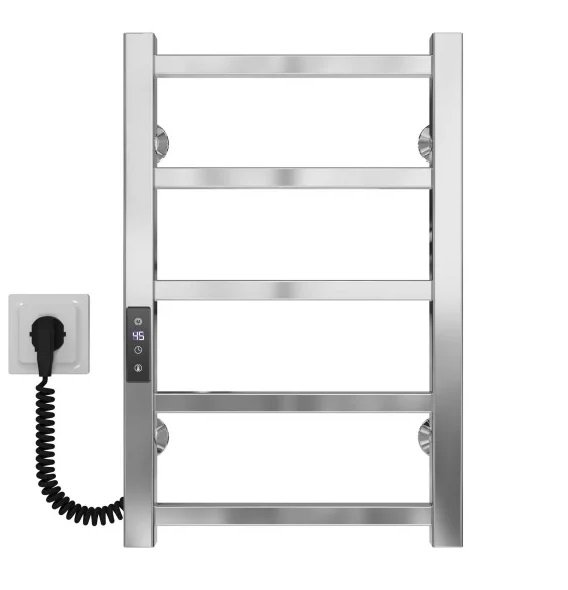 Электрический полотенцесушитель Deffi Forest П6 200х600 левое подключение JD04 хром A.FR.60.20.6.E.C.L.2