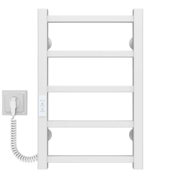Электрический полотенцесушитель Deffi Forest П6 200х600 левое подключение WD04 белый A.FR.60.20.6.E.W.L.4