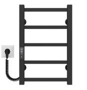 Электрический полотенцесушитель Deffi Forest П6 200х600 левое подключение JD04 черный A.FR.60.20.6.E.B.L.2