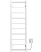 Электрический полотенцесушитель Deffi Forest П10 200х1000 правое подключение WD04 белый A.FR.100.20.10.E.W.R.4