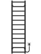 Електрична сушарка для рушників Deffi Forest П12 200х1200 праве підключення JD04 чорний A.FR.120.20.12.E.B.R.2