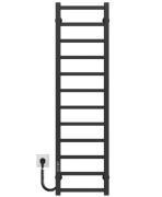 Електрична сушарка для рушників Deffi Forest П12 300х1200 ліве підключення JD04 чорний A.FR.120.30.12.E.B.L.2