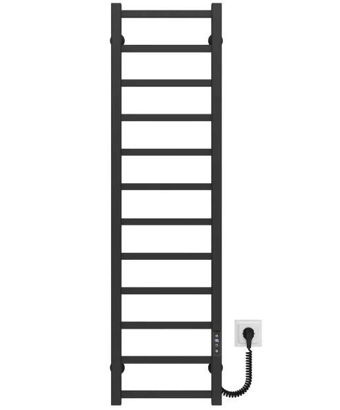 Электрический полотенцесушитель Deffi Forest П12 300х1200 правое подключение JD04 черный A.FR.120.30.12.E.B.R.2