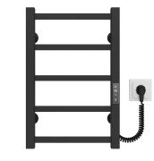 Электрический полотенцесушитель Deffi Forest П5 300х500 правое подключение JD04 черный A.FR.50.30.5.E.B.R.2