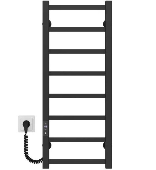 Електрична сушарка для рушників Deffi Forest П8 300х800 ліве підключення JD04 чорний A.FR.80.30.8.E.B.L.2