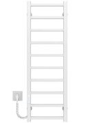 Электрический полотенцесушитель Deffi Forest П10 300х1000 левое подключение WD04 белый A.FR.100.30.10.E.W.L.4