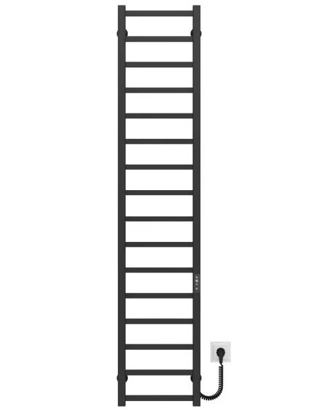 Электрический полотенцесушитель Deffi Forest П16 300х1600 правое подключение JD04 черный A.FR.160.30.16.E.B.R.2