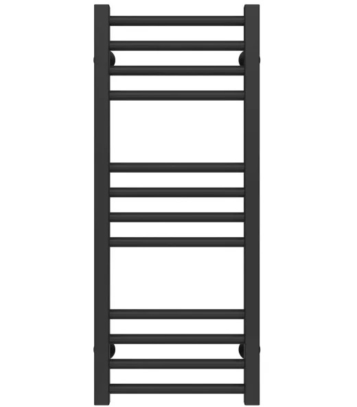 Полотенцесушитель водяной Deffi Lima П12 300х800 боковое левое подключение черный A.LI.80.30.12.B.B