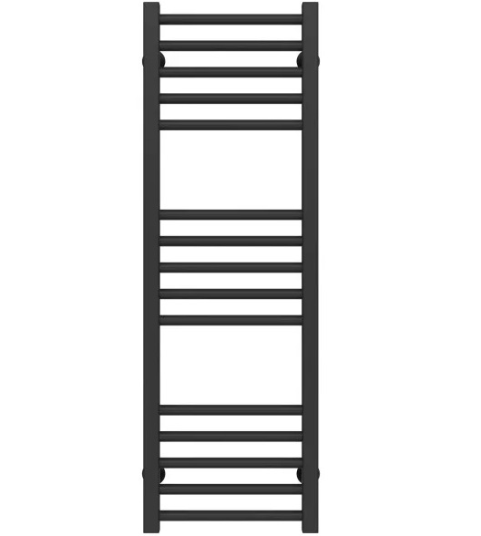 Полотенцесушитель водяной Deffi Lima П15 300х1000 нижнее подключение черный A.LI.100.30.15.B.A