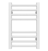 Полотенцесушитель водяной Deffi Lima П8 300х500 боковое левое подключение белый A.LI.50.30.8.W.B