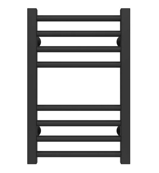 Полотенцесушитель водяной Deffi Lima П8 300х500 нижнее подключение черный A.LI.50.30.8.B.A