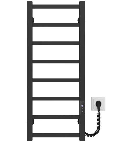 Електрична сушарка для рушників Deffi Forest П8 400х800 праве підключення JD04 чорний A.FR.80.40.8.E.B.R.2
