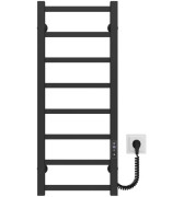 Электрический полотенцесушитель Deffi Forest П8 400х800 правое подключение JD04 черный A.FR.80.40.8.E.B.R.2