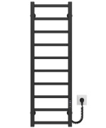 Электрический полотенцесушитель Deffi Forest П10 400х1000 правое подключение JD04 черный A.FR.100.40.10.E.B.R.2