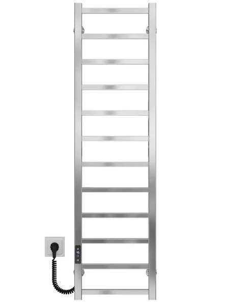 Электрический полотенцесушитель Deffi Forest П12 400х1200 левое подключение JD04 хром A.FR.120.40.12.E.C.L.2