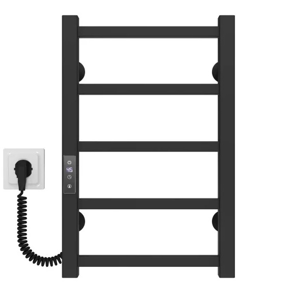 Электрический полотенцесушитель Deffi Forest П5 400х500 левое подключение JD04 черный A.FR.50.40.5.E.B.L.2