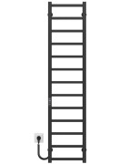 Электрический полотенцесушитель Deffi Forest П13 400х1400 левое подключение JD04 черный A.FR.140.40.13.E.B.L.2