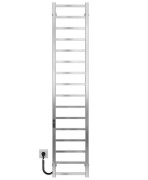 Электрический полотенцесушитель Deffi Forest П16 400х1600 левое подключение JD04 хром A.FR.160.40.16.E.C.L.2