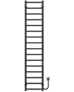 Электрический полотенцесушитель Deffi Forest П16 400х1600 правое подключение JD04 черный A.FR.160.40.16.E.B.R.2