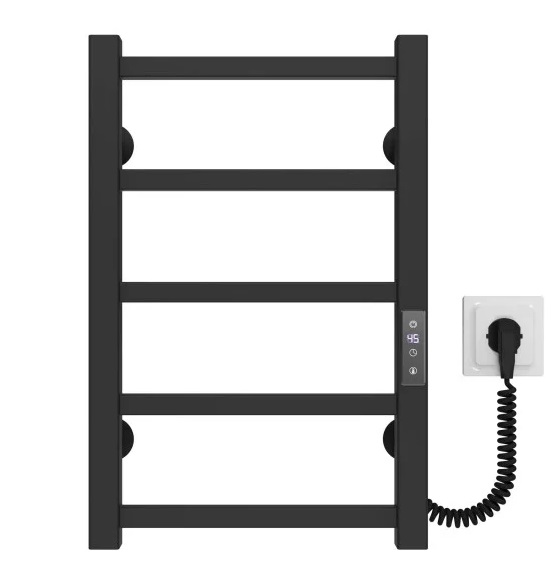 Электрический полотенцесушитель Deffi Forest П5 400х500 правое подключение JD04 черный A.FR.50.40.5.E.B.R.2