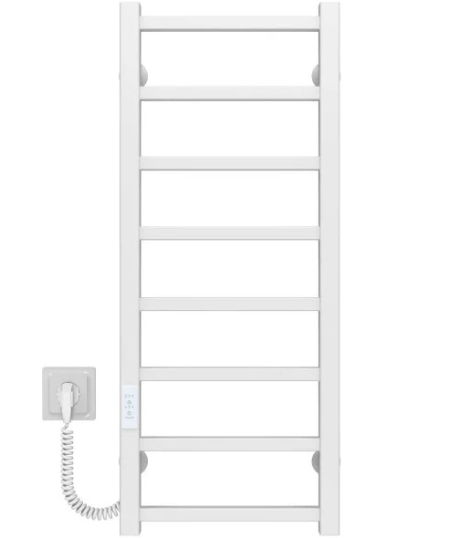 Электрический полотенцесушитель Deffi Forest П8 400х800 левое подключение WD04 белый A.FR.80.40.8.E.W.L.4