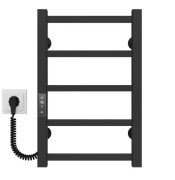Электрический полотенцесушитель Deffi Forest П5 400х500 левое подключение JD04 черный A.FR.50.40.5.E.B.L.2